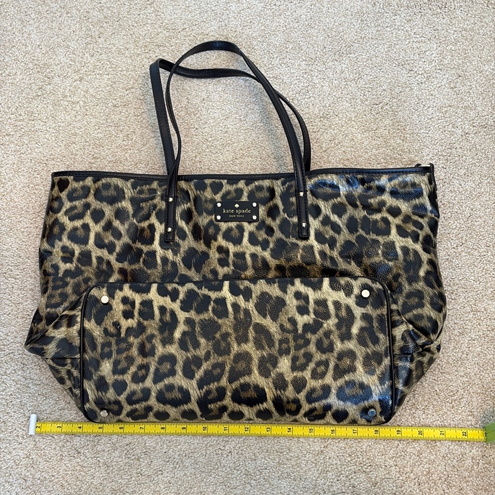 Kate spade animal print tote bag